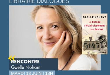 13 juin - Rencontre avec Gaelle Nohant