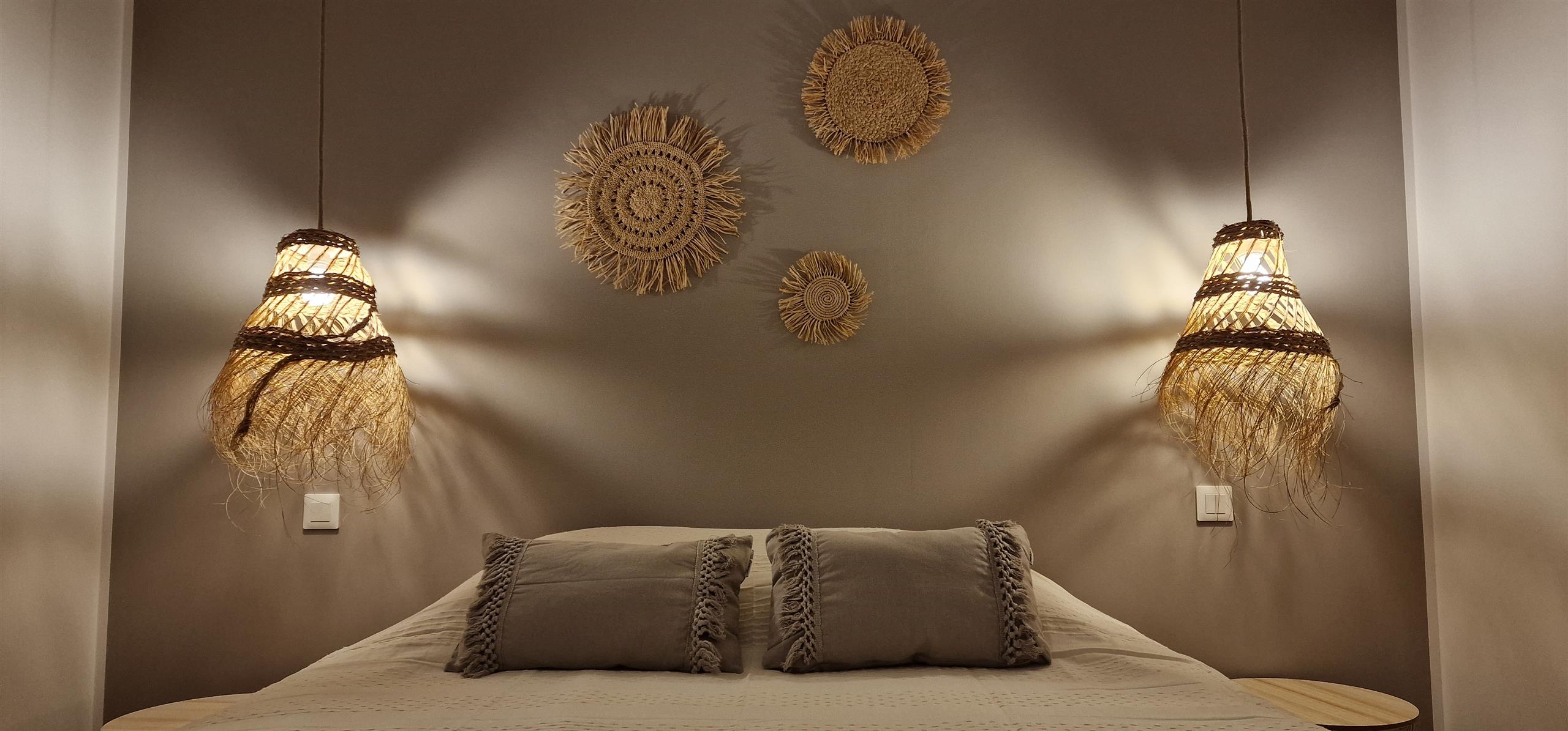 Chambre double du rez de chaussée - lit de 160cm