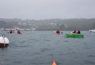Kayaking in Breton weather