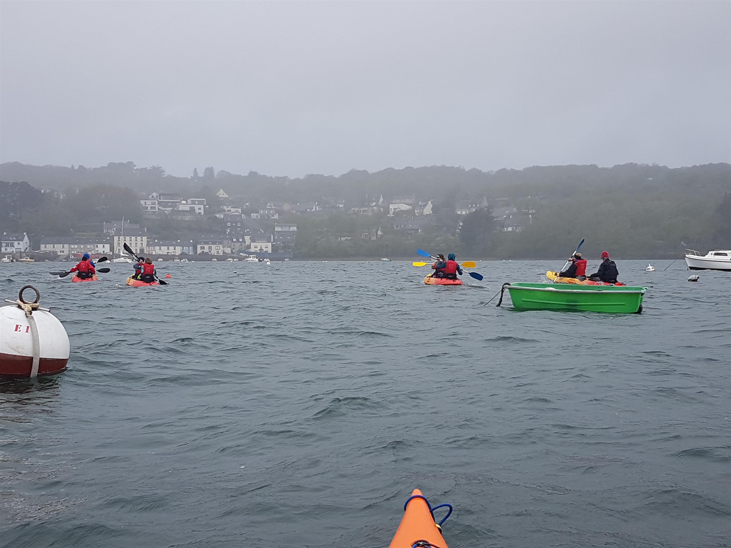 Balade kayak par temps Breton