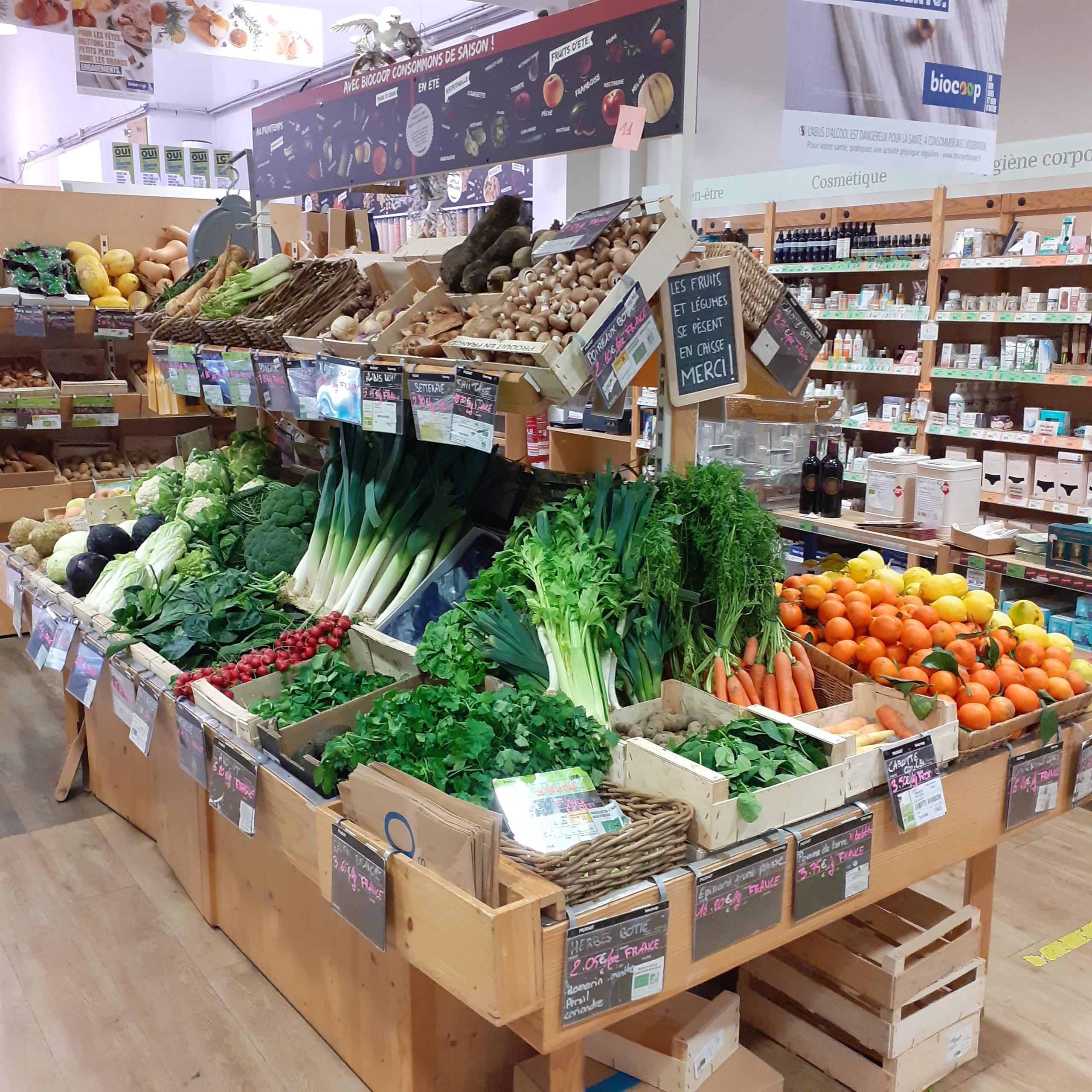 Fruit and vegetable department