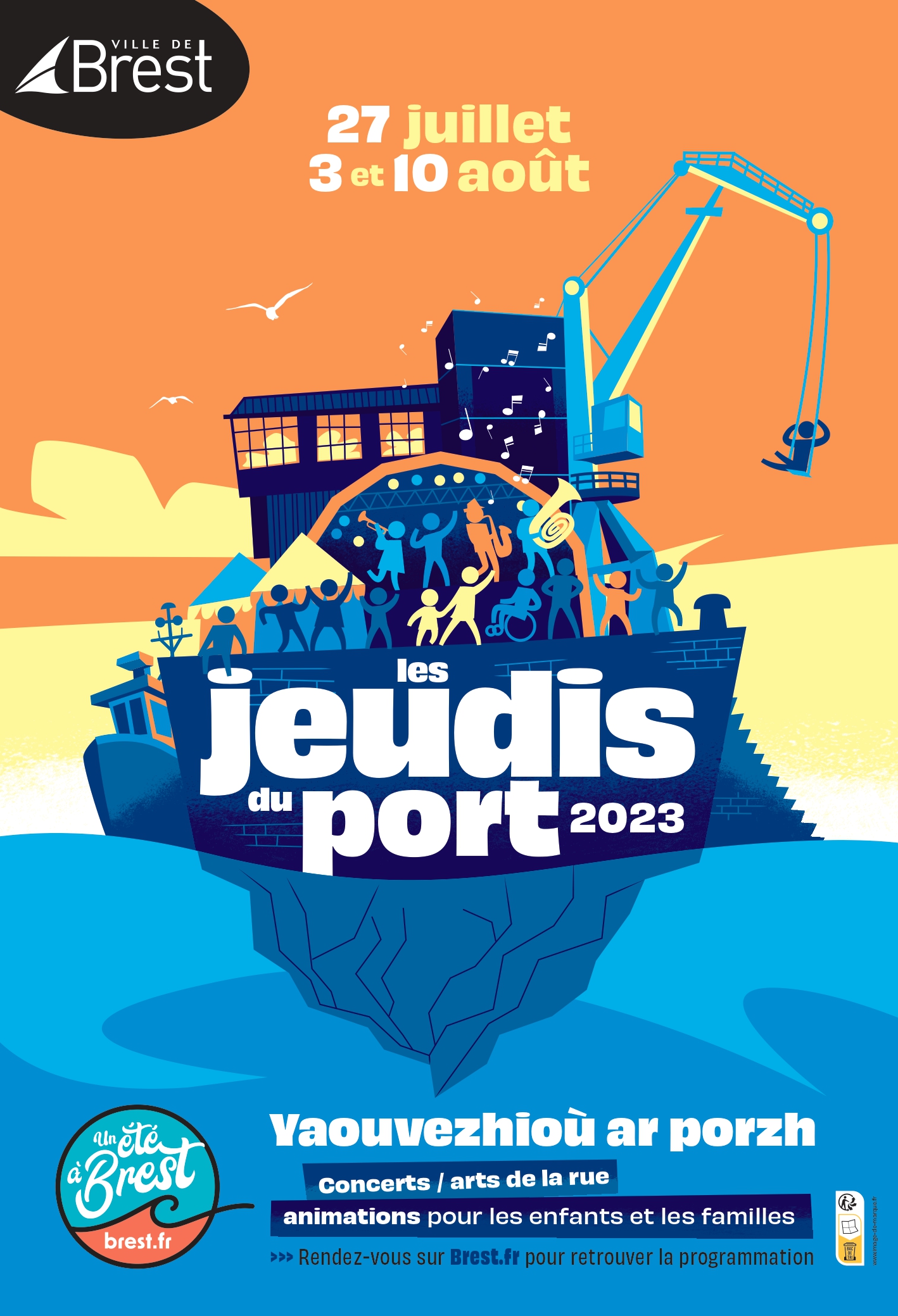 Affiche 2023 Jeudis du Port Brest