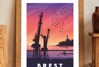 Affiche Brest Grues