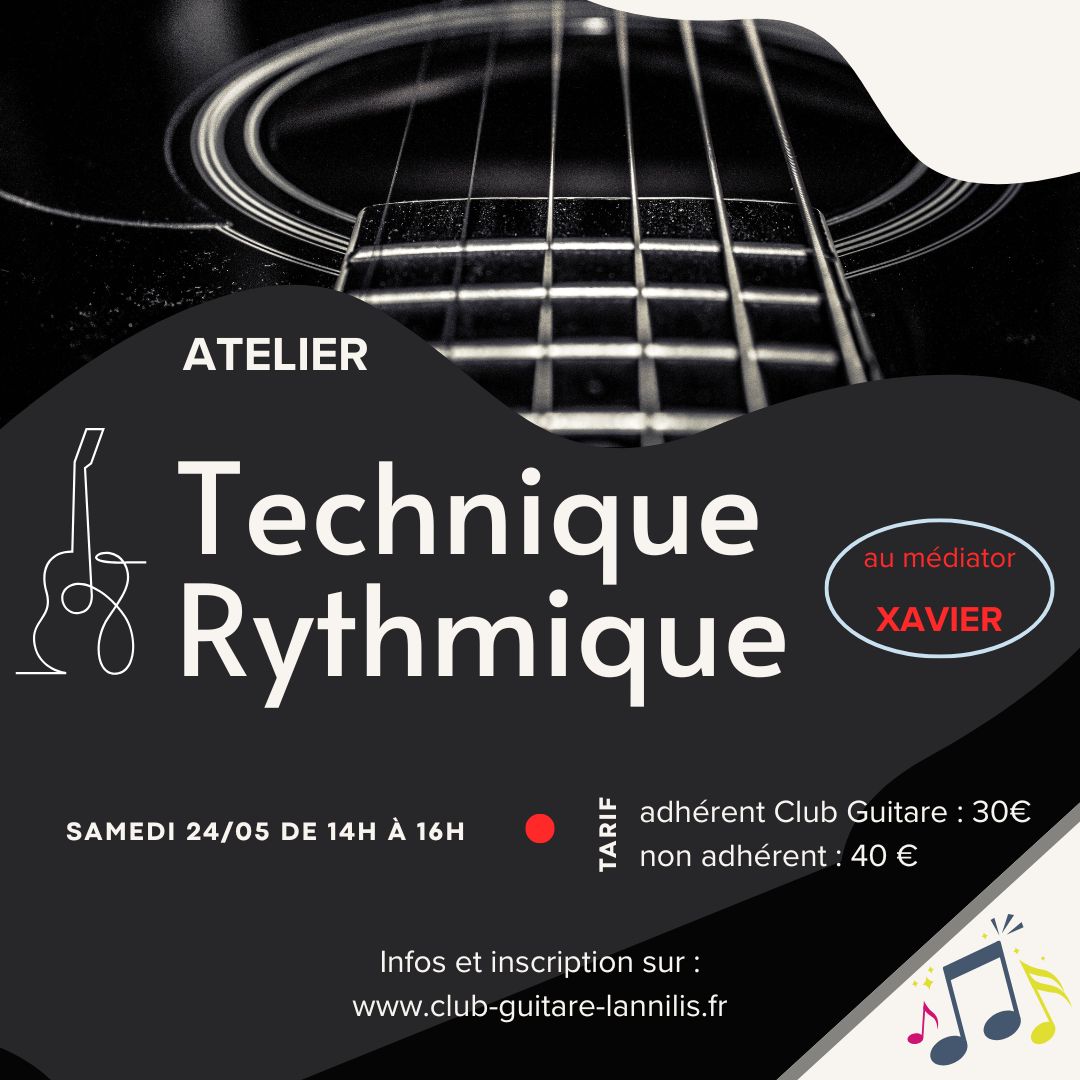 Atelier Guitare spécial Mediator et Rythme