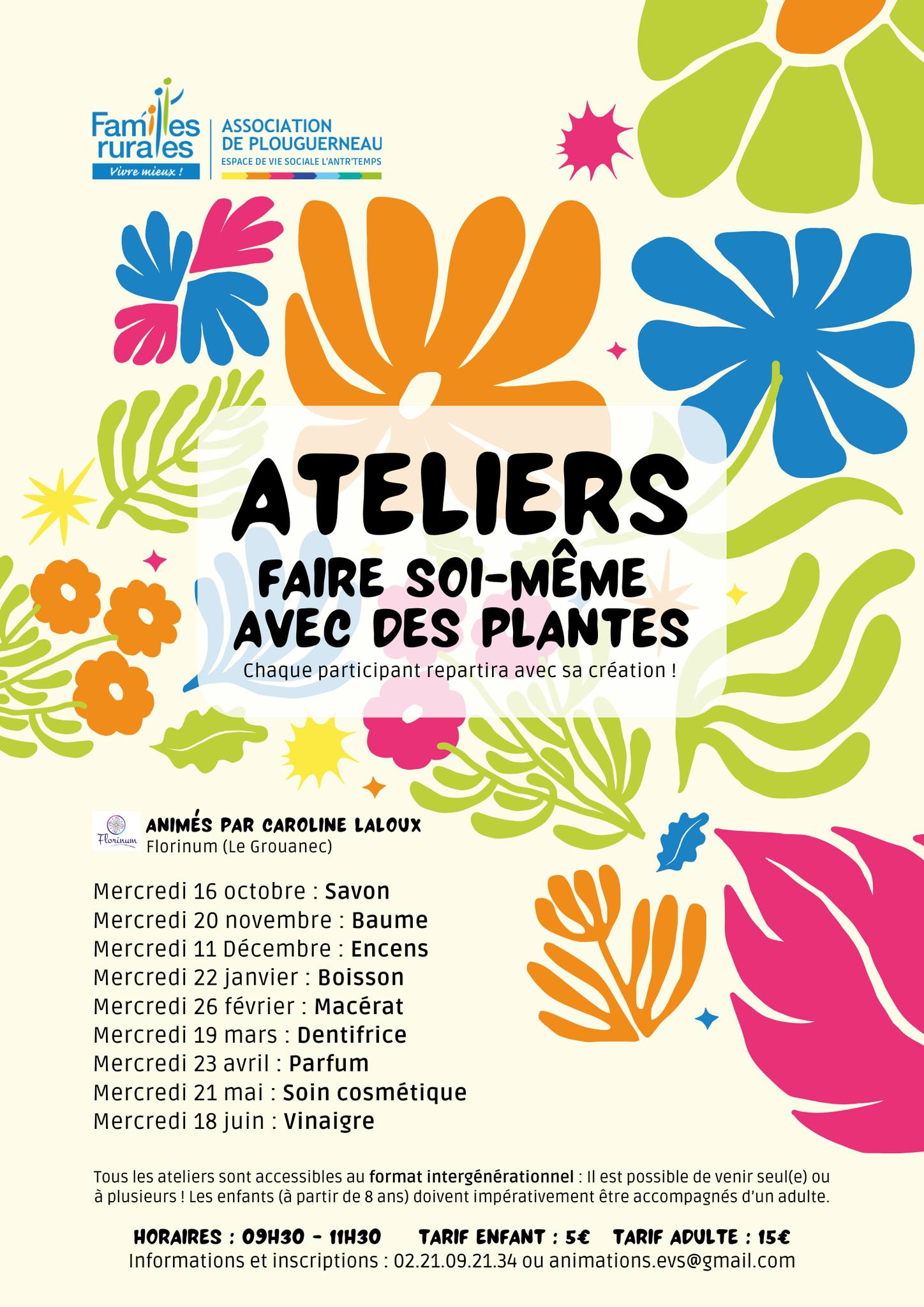 Atelier "Faire soi-même avec des plantes" (atelier macérat)