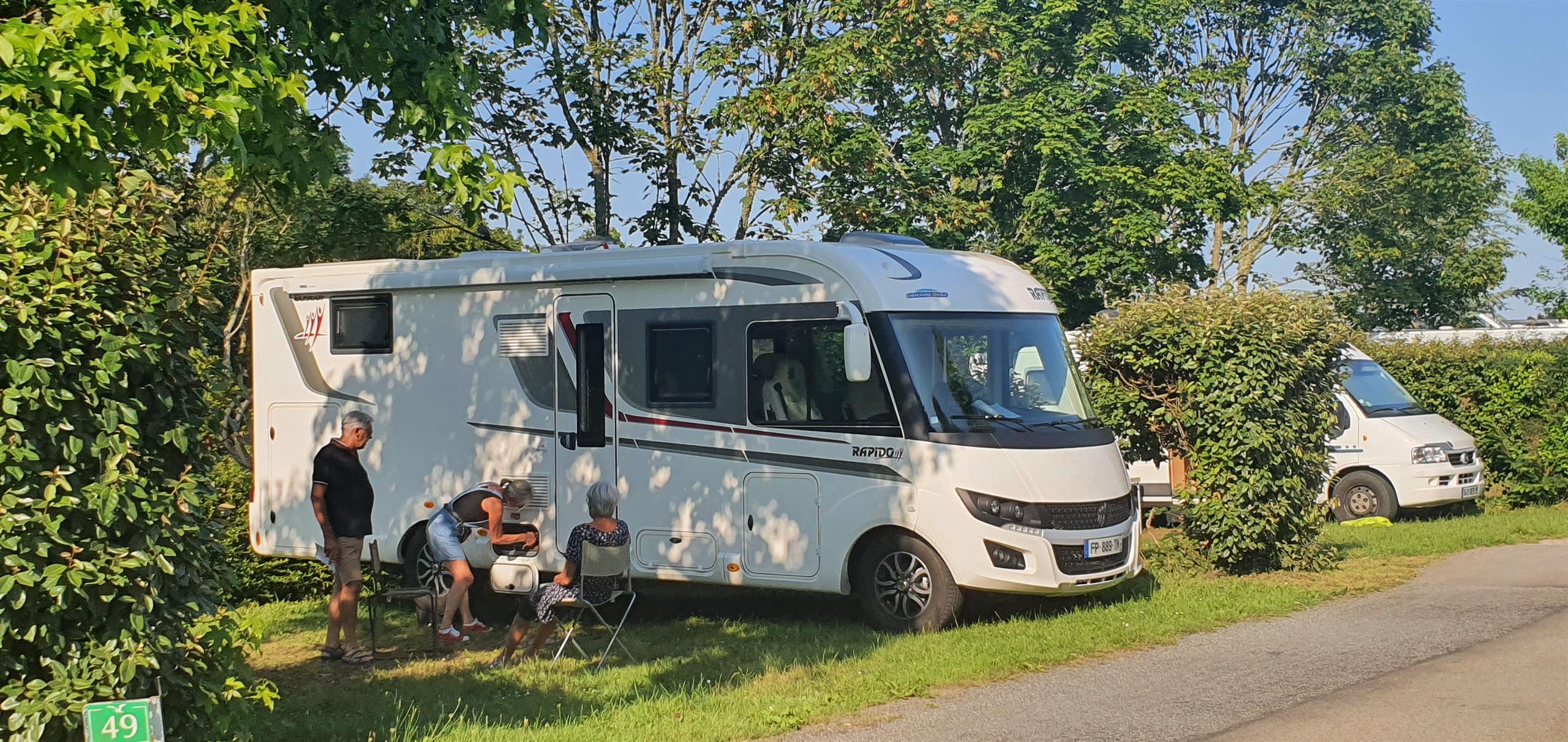 Emplacement camping-car