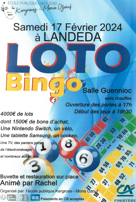 Loto Bingo - Office de tourisme de Pays des Abers