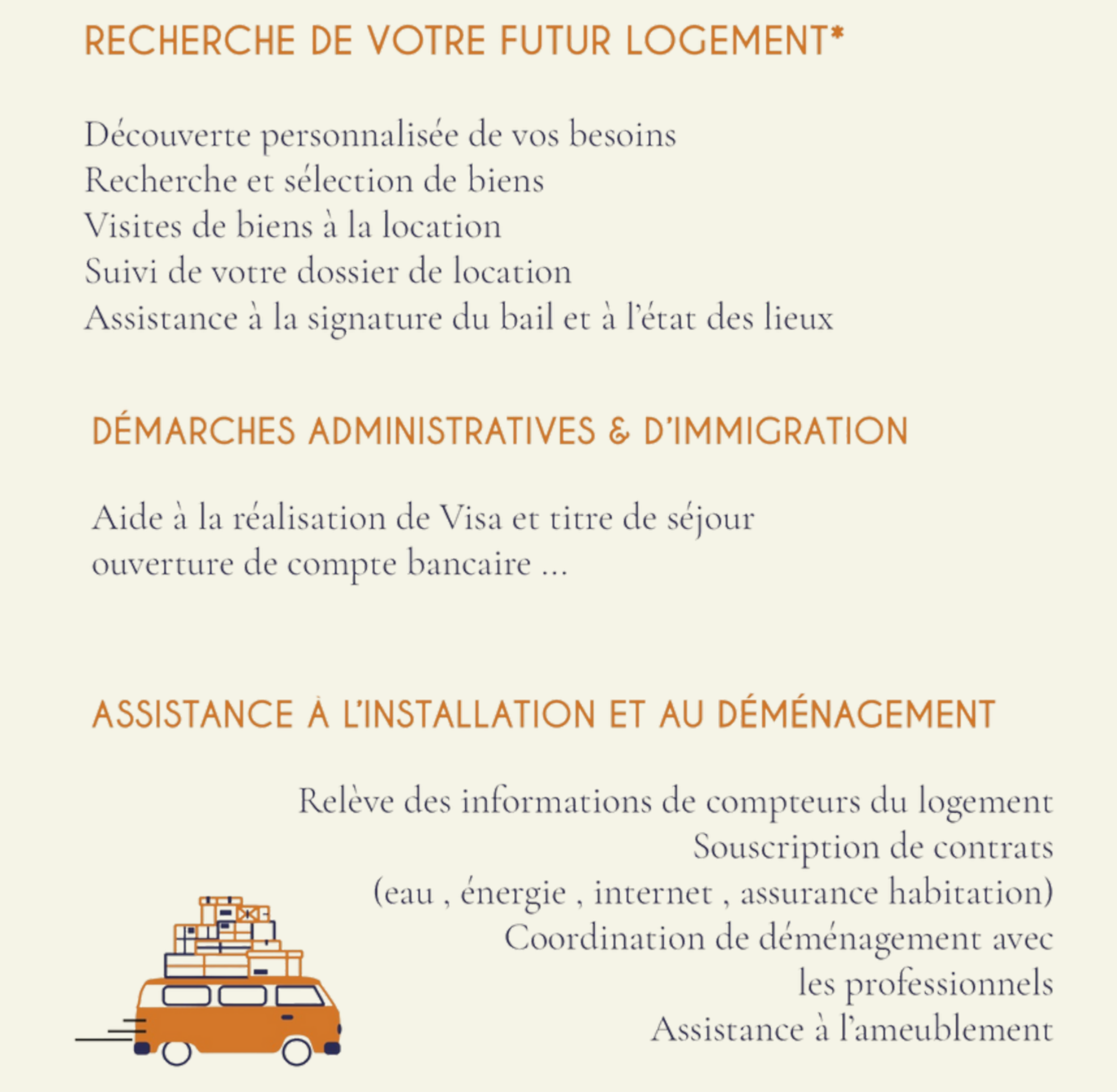 nos prestations