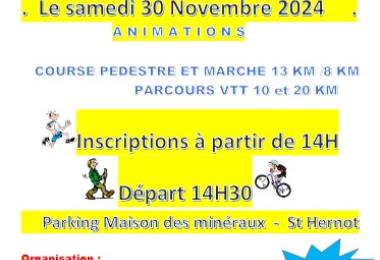 TELETHON MARCHE/RANDONNEE PEDESTRE Le 30 nov 2024