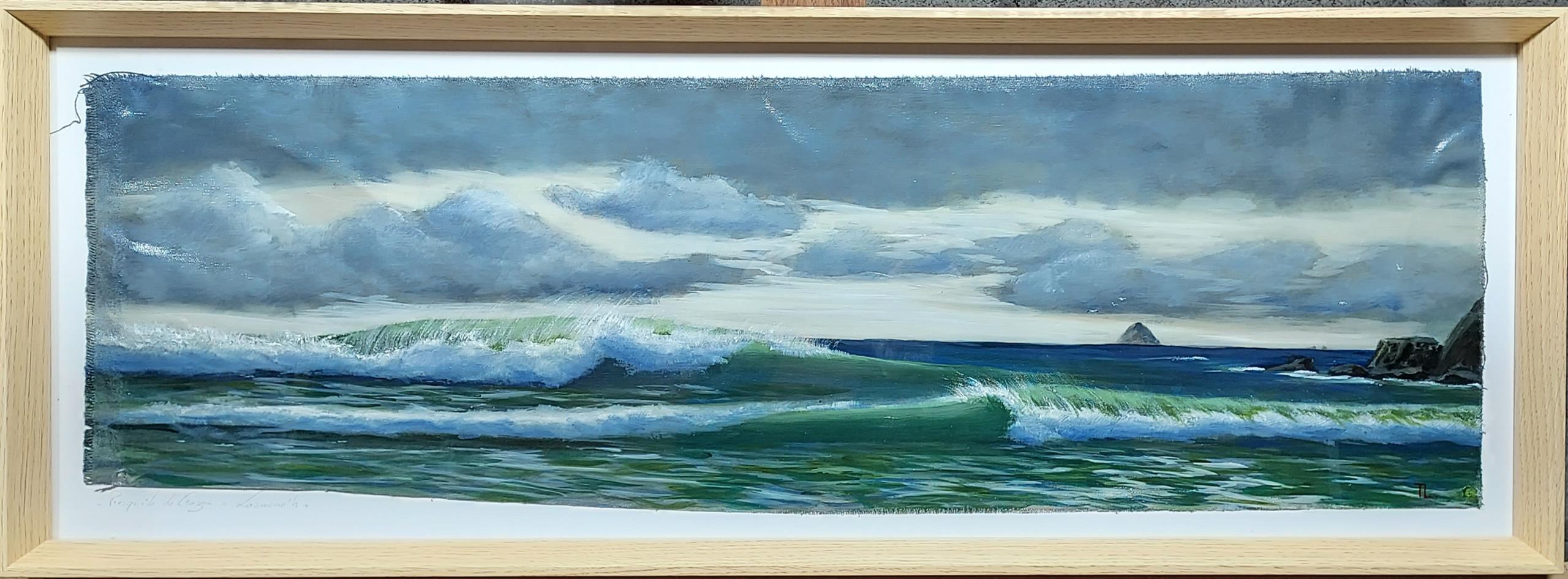 Huile sur toile Lostmarc'h 33x98