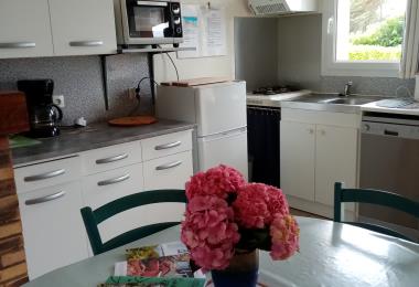 tous droits réservés coin kitchenette - logement ker Marian