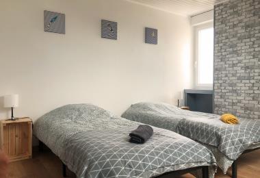  deux lits simple 90*190 (gite 11 personnes)