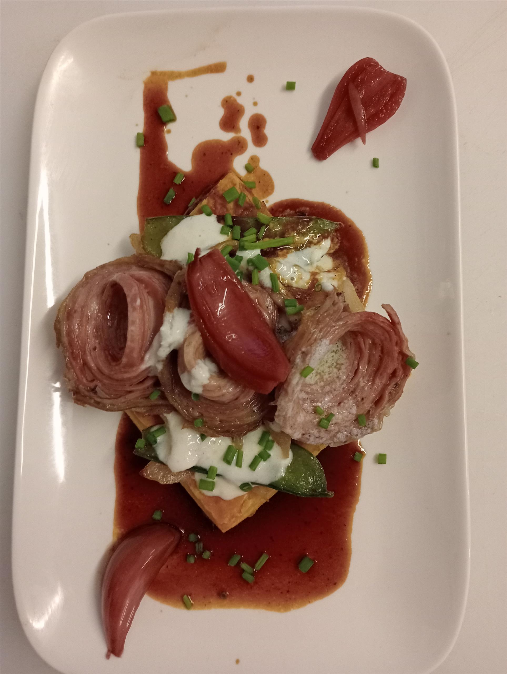 tarte fine à l'andouille