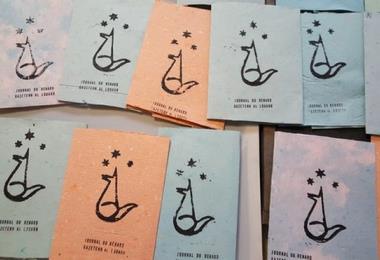 Journal renard couverture recyclée