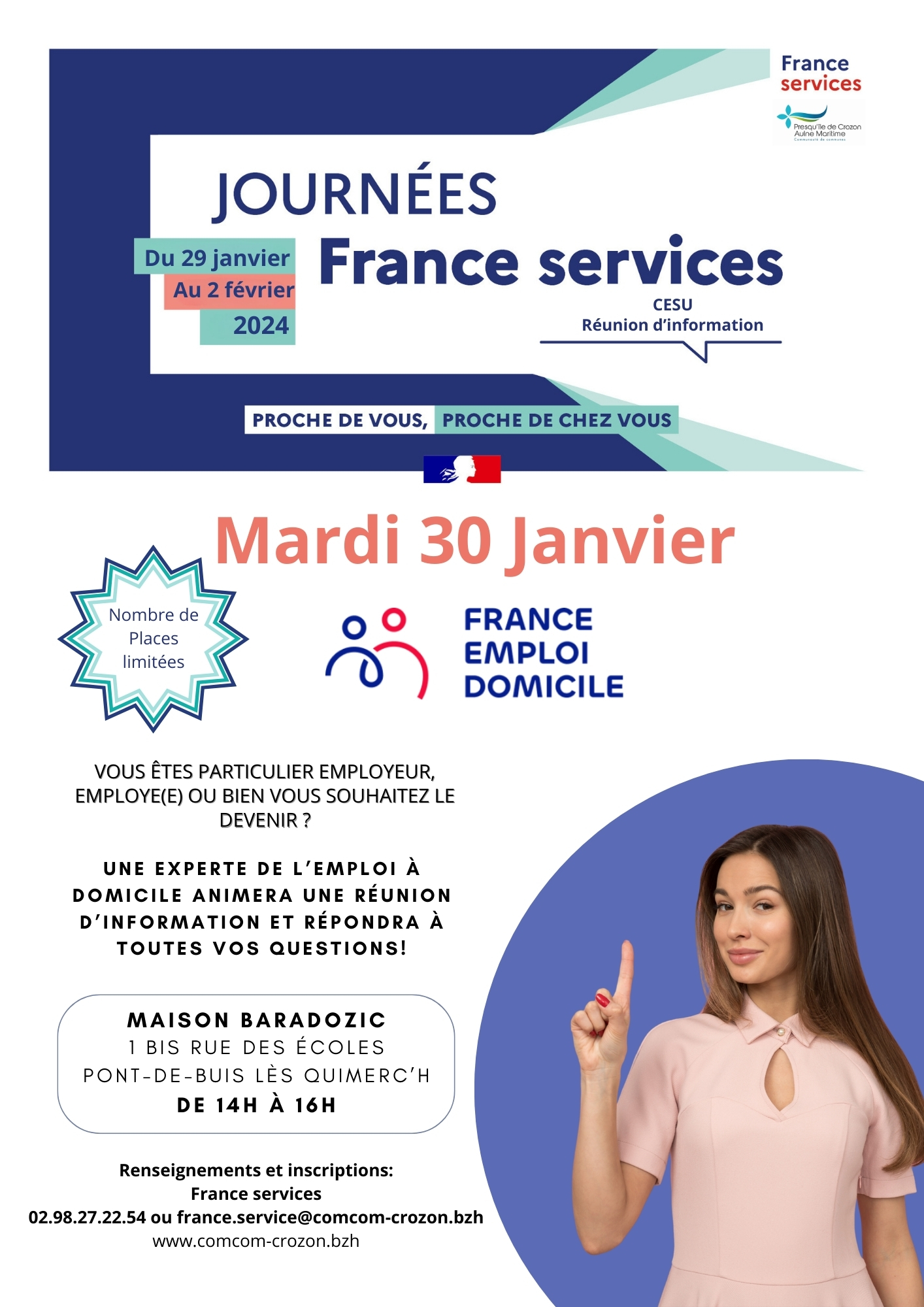 Montag, 29. Januar - Frankreich Beschäftigung zu Hause