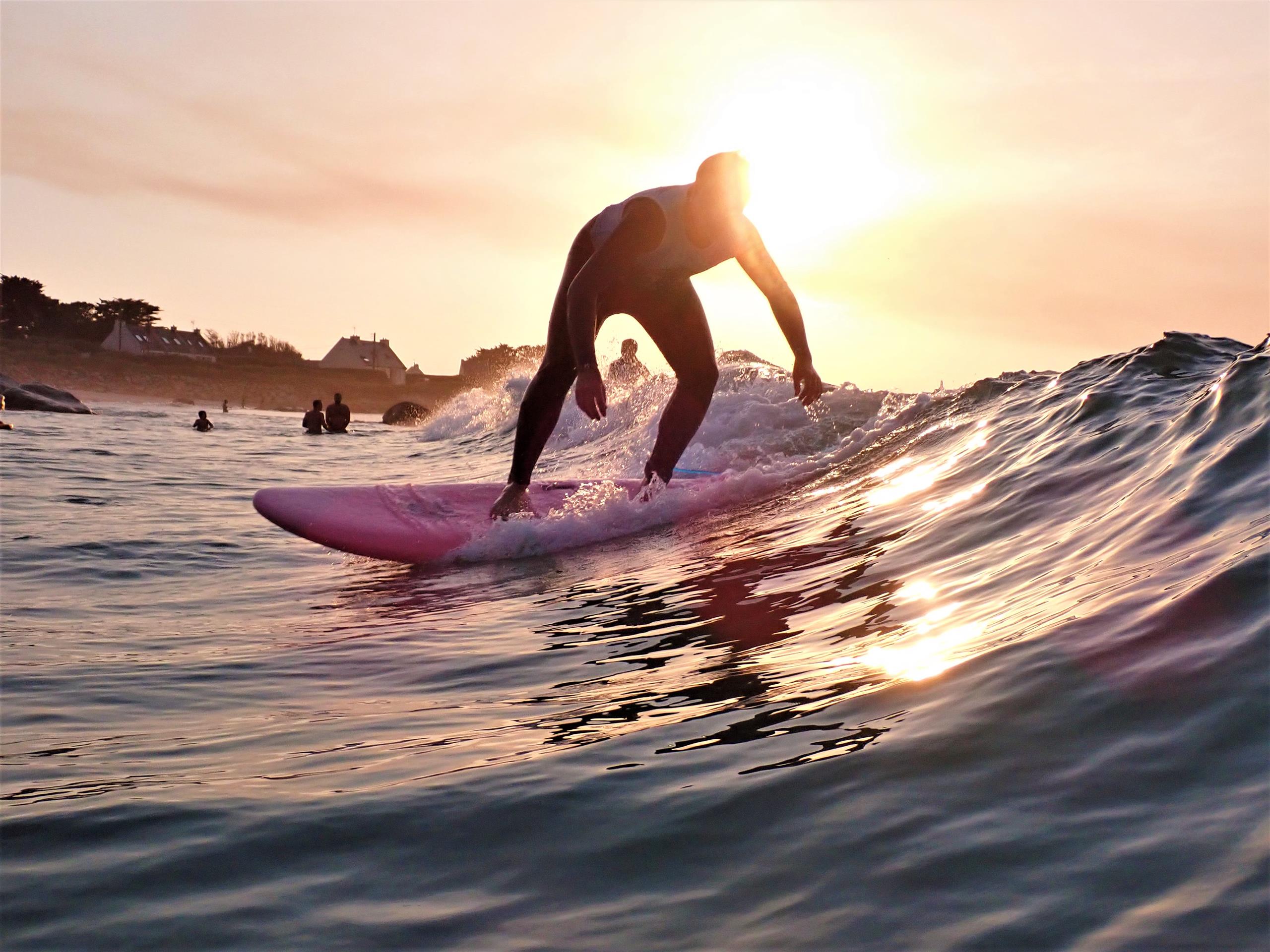 surf sunset