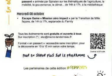 Mairie de Landerneau Programme SEDD 2025 Verso