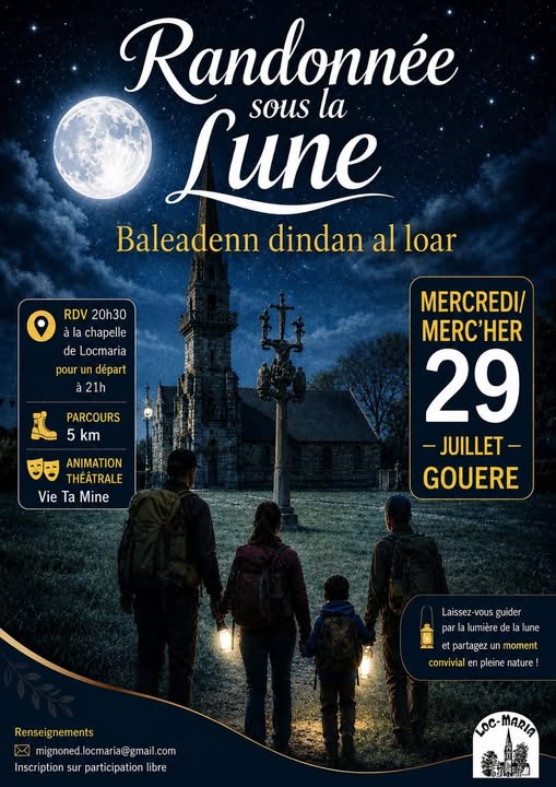 Randonnée sous la lune