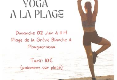 Cours de yoga à la plage Le 2 juin 2024