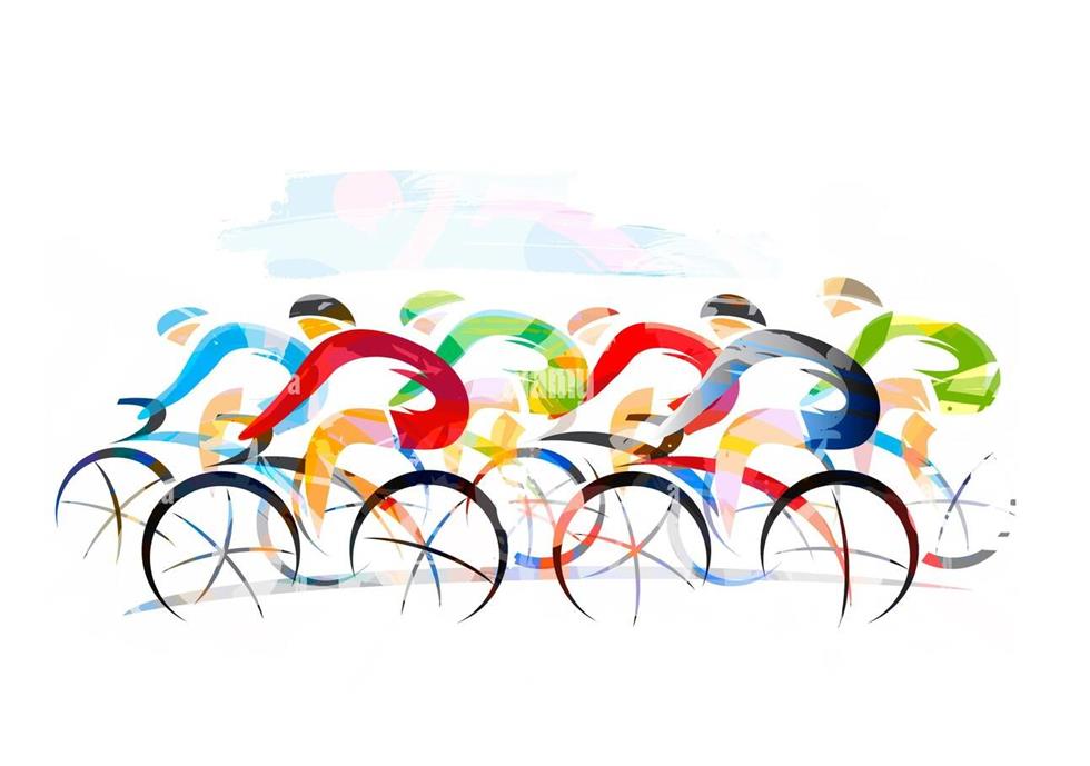 course-cycliste-velo-sur-route-expressif-illustration-des-cyclistes-a-pleine-vitesse-imitation-du-dessin-au-pinceau-2ga2ddx