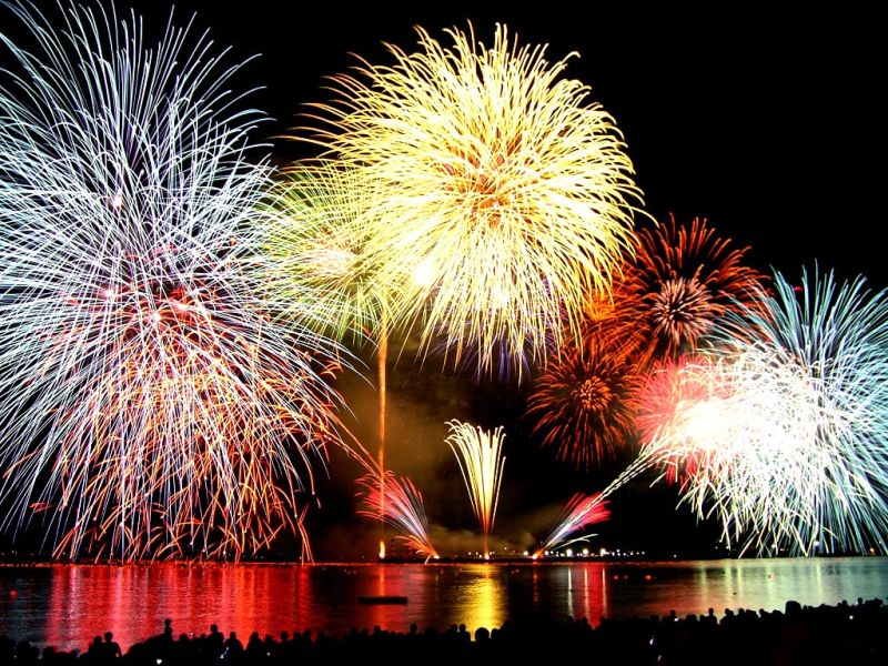 St Pab en fête - feu d'artifice
