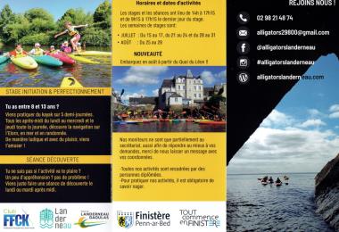 Les Alligators flyer ete2025 dos