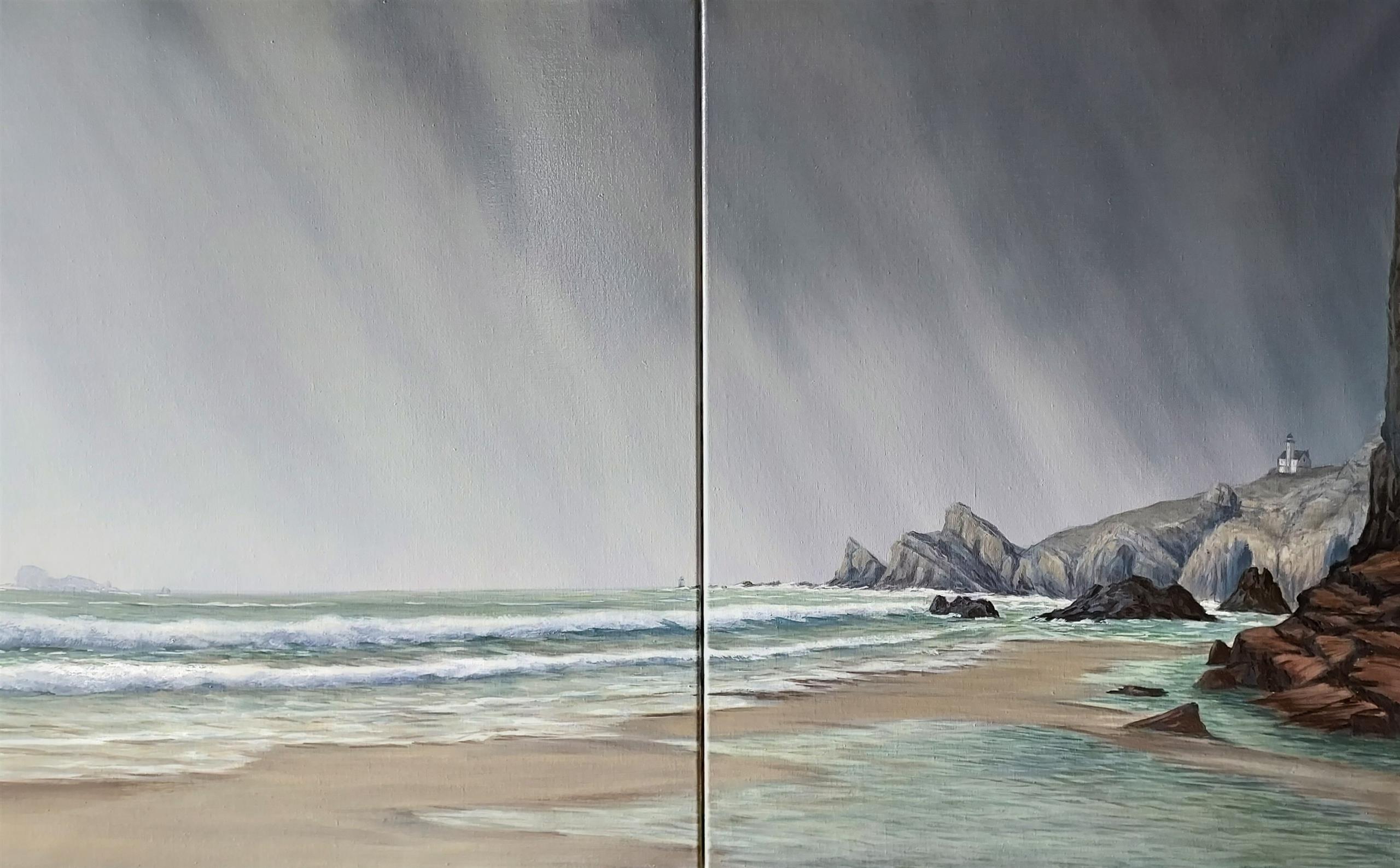 huile sur toile Grain à Pen Hat 80x130
