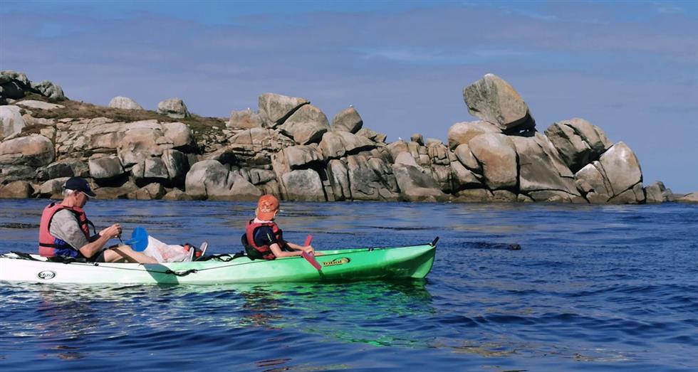 Breizh Kayak Evasion archipel de Molène phoque îles mer d'iroise