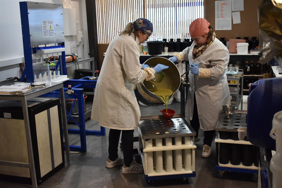 production de savon