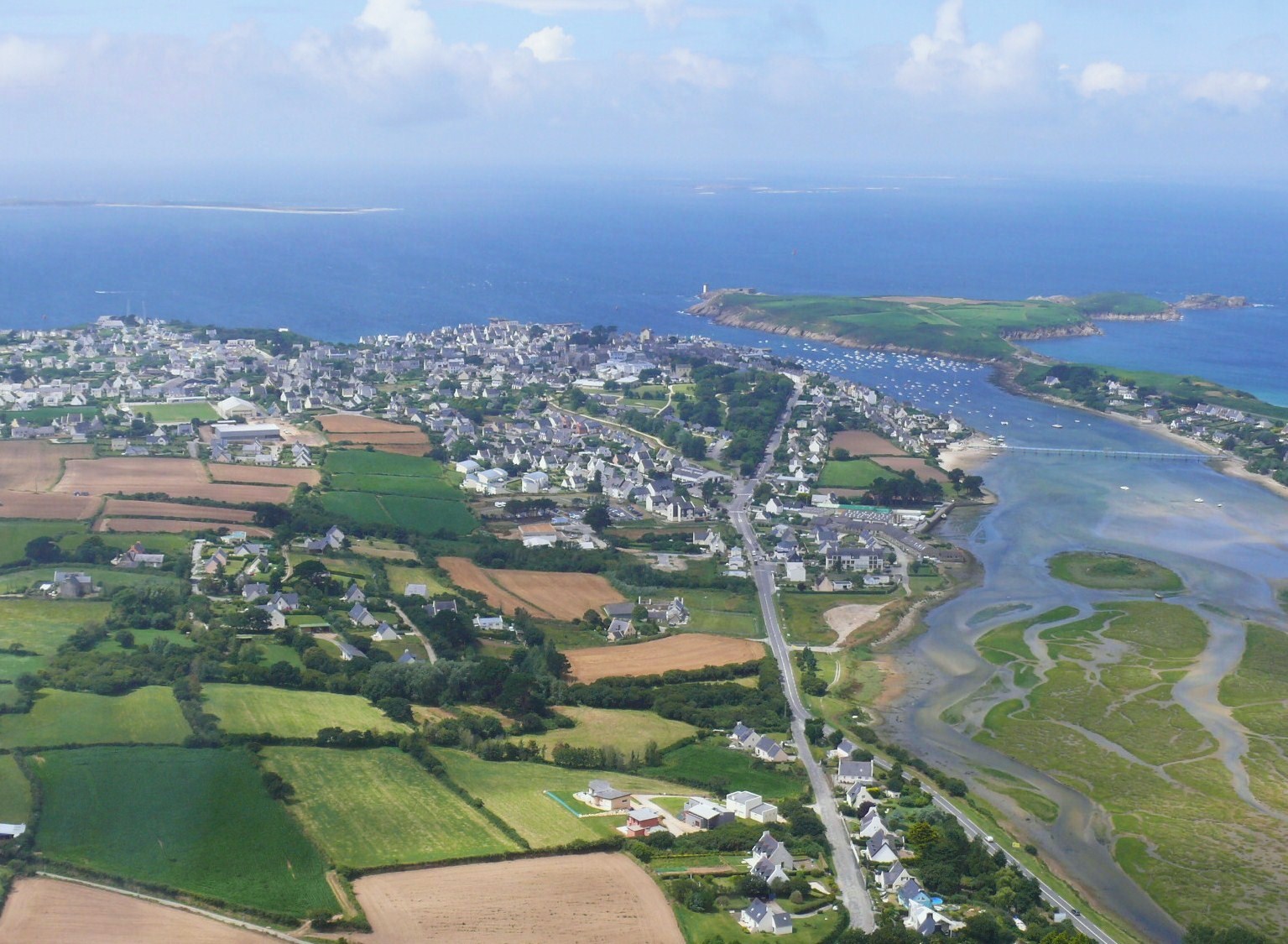Vue aérienne du Conquet